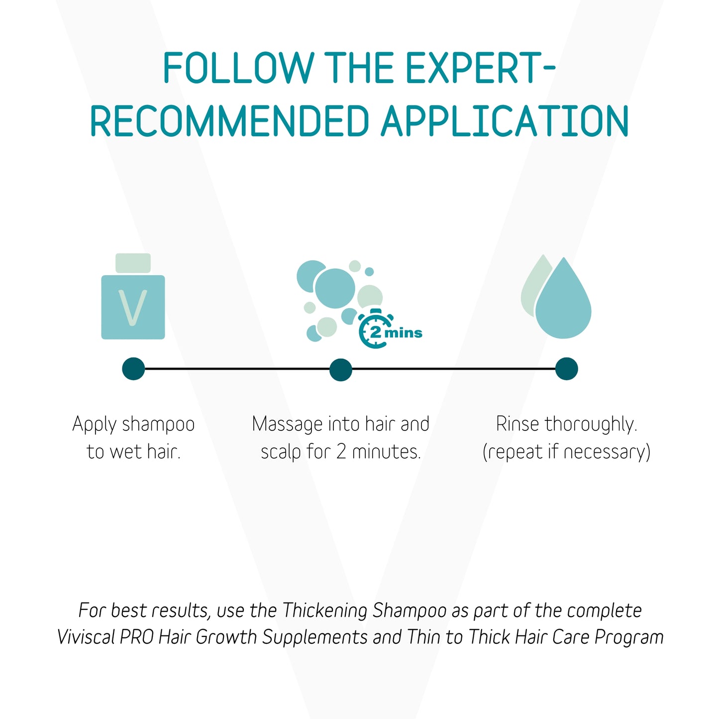 application Viviscal shampoo
