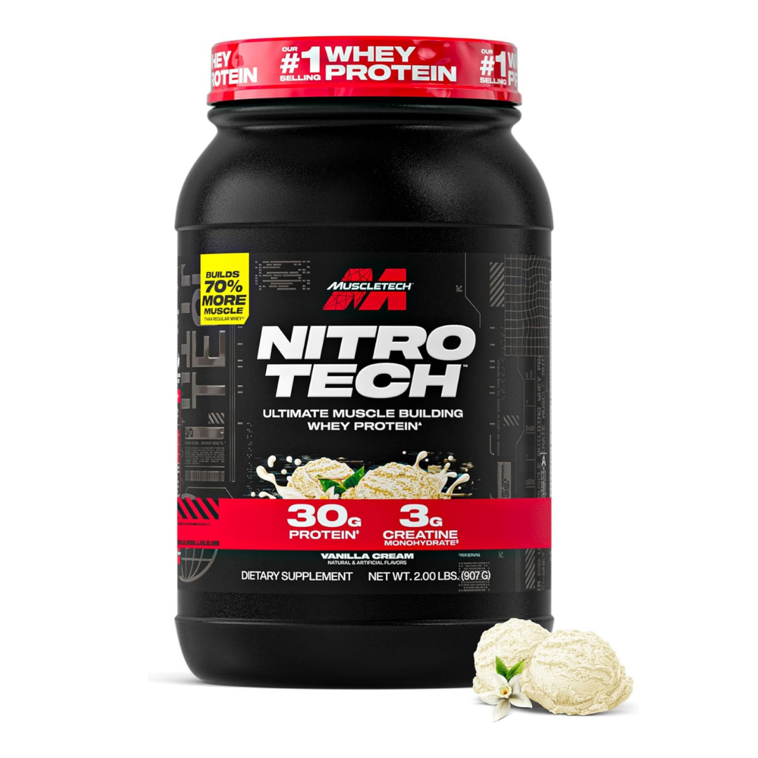 MuscleTech Nitro Tech Vanilla Cream 2.2lbs US (RB)