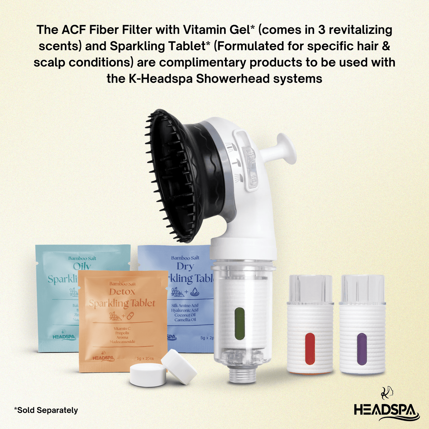 K-HeadSpa Bamboo Salt Sparkling Tablet for Opulent Radiance Scalp Revive K-HeadSpa