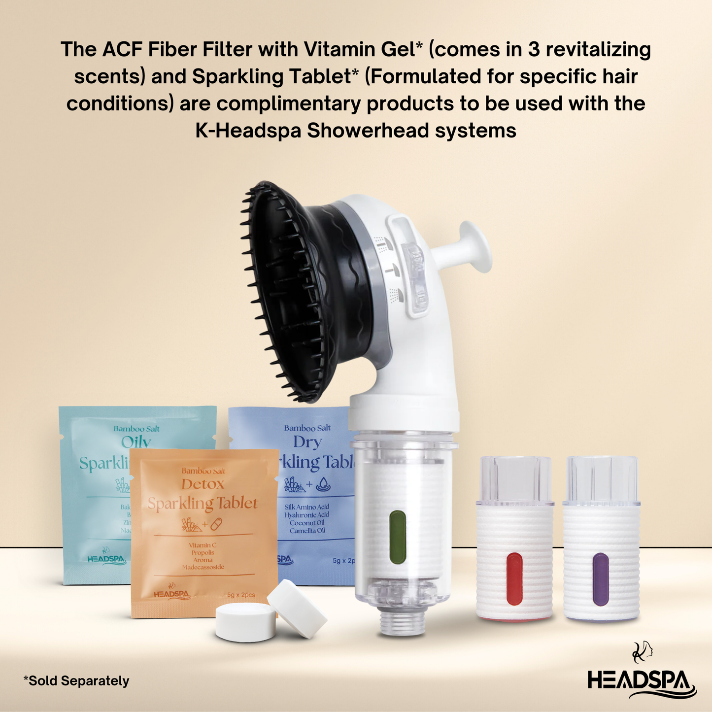 K-HeadSpa Bamboo Salt Sparkling Tablet for Detox Scalp K-HeadSpa