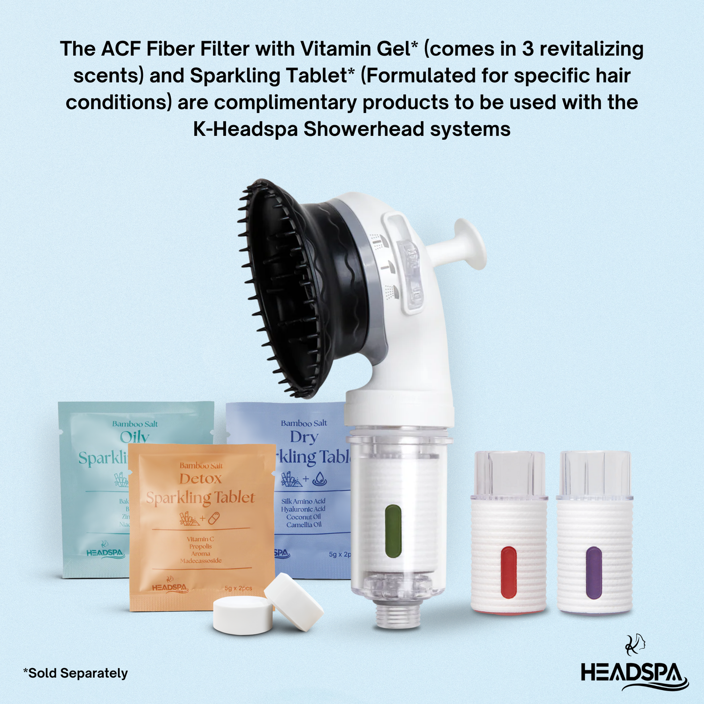 K-HeadSpa Bamboo Salt Sparkling Tablet for Oily Scalp K-HeadSpa