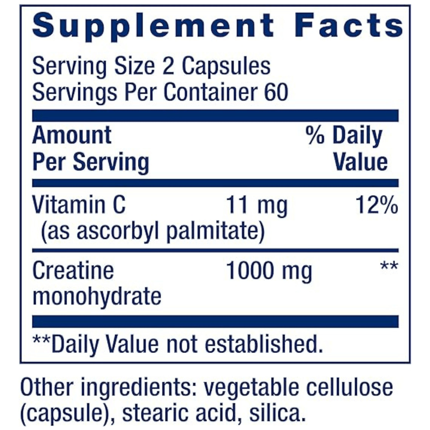 Thermogenic Probiotic Creatine Supplement facts