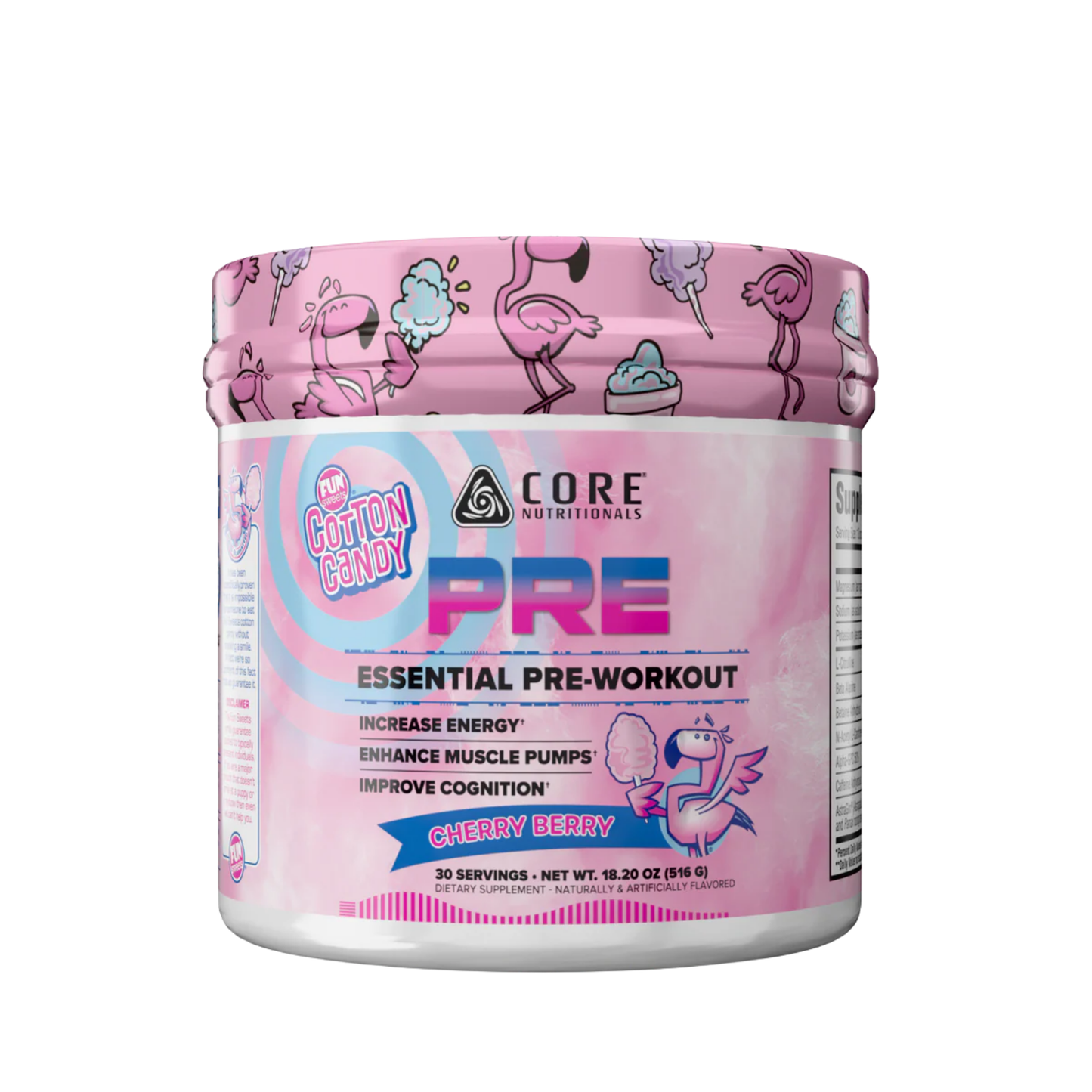 Core Nutritionals PRE – Advanced Pre-Workout for Energy, Focus & Endurance - Cherry Berry Flavor