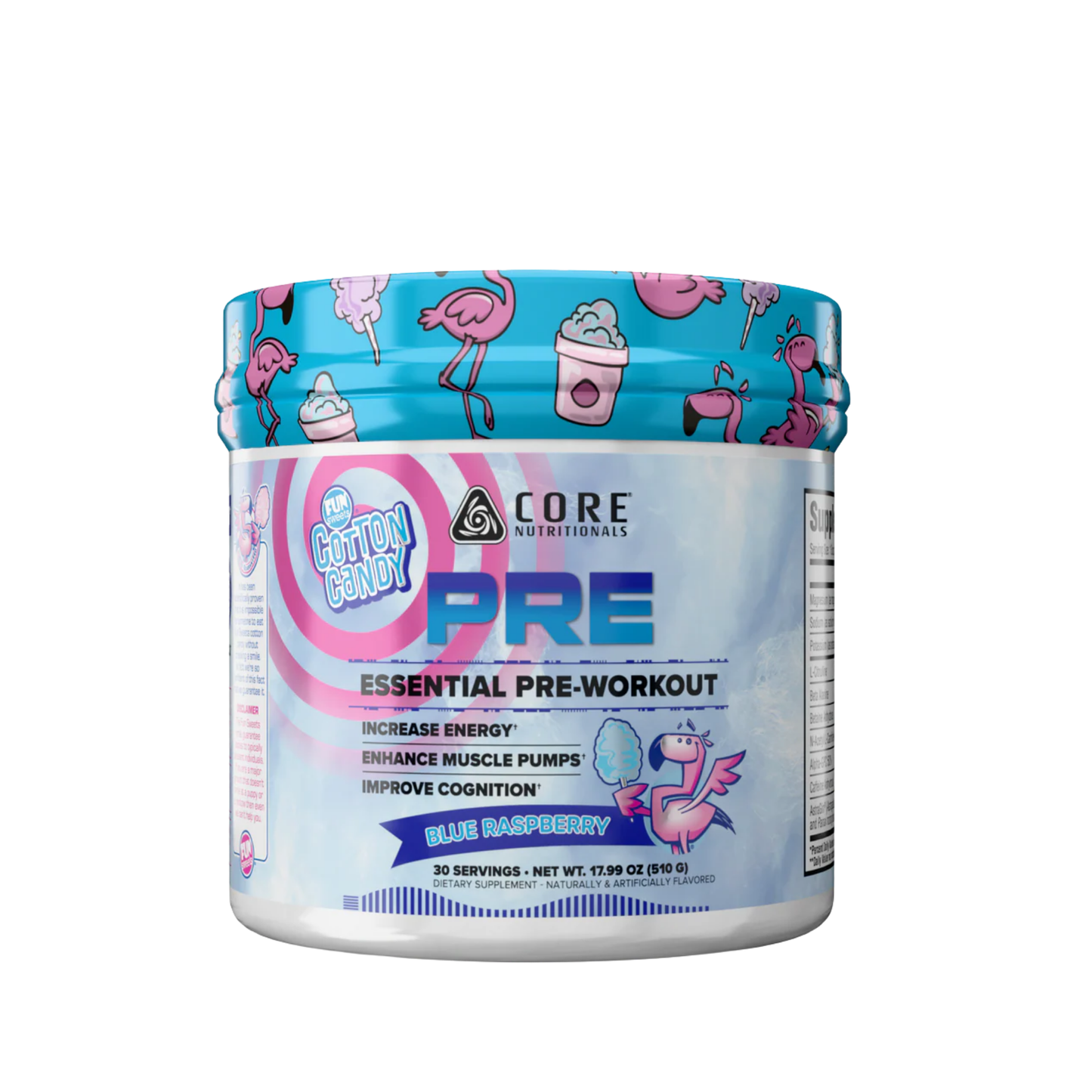 Core Nutritionals PRE – Advanced Pre-Workout for Energy, Focus & Endurance - Blue Raspberry Flavor