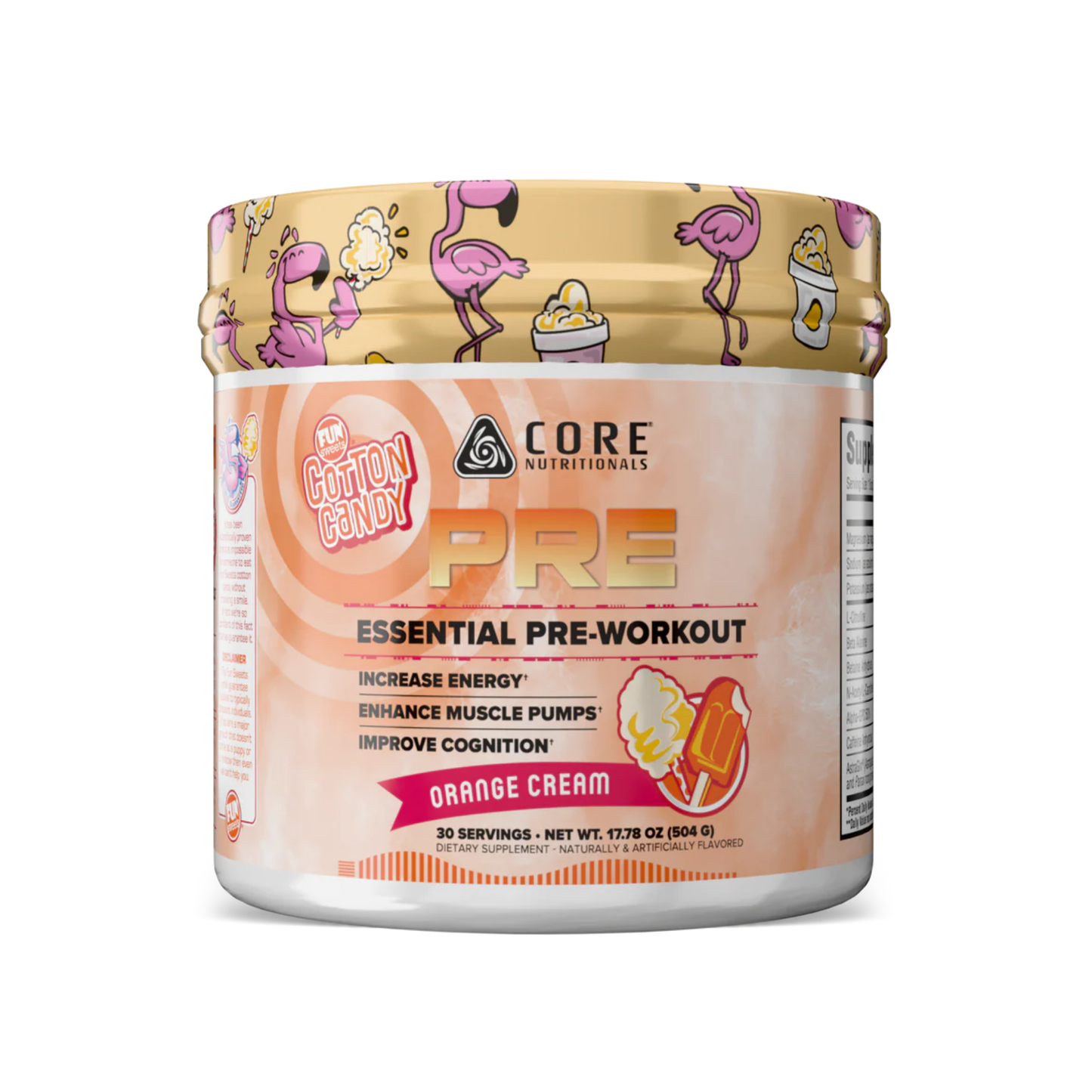 Core Nutritionals PRE – Advanced Pre-Workout for Energy, Focus & Endurance - Orange Creme Flavor