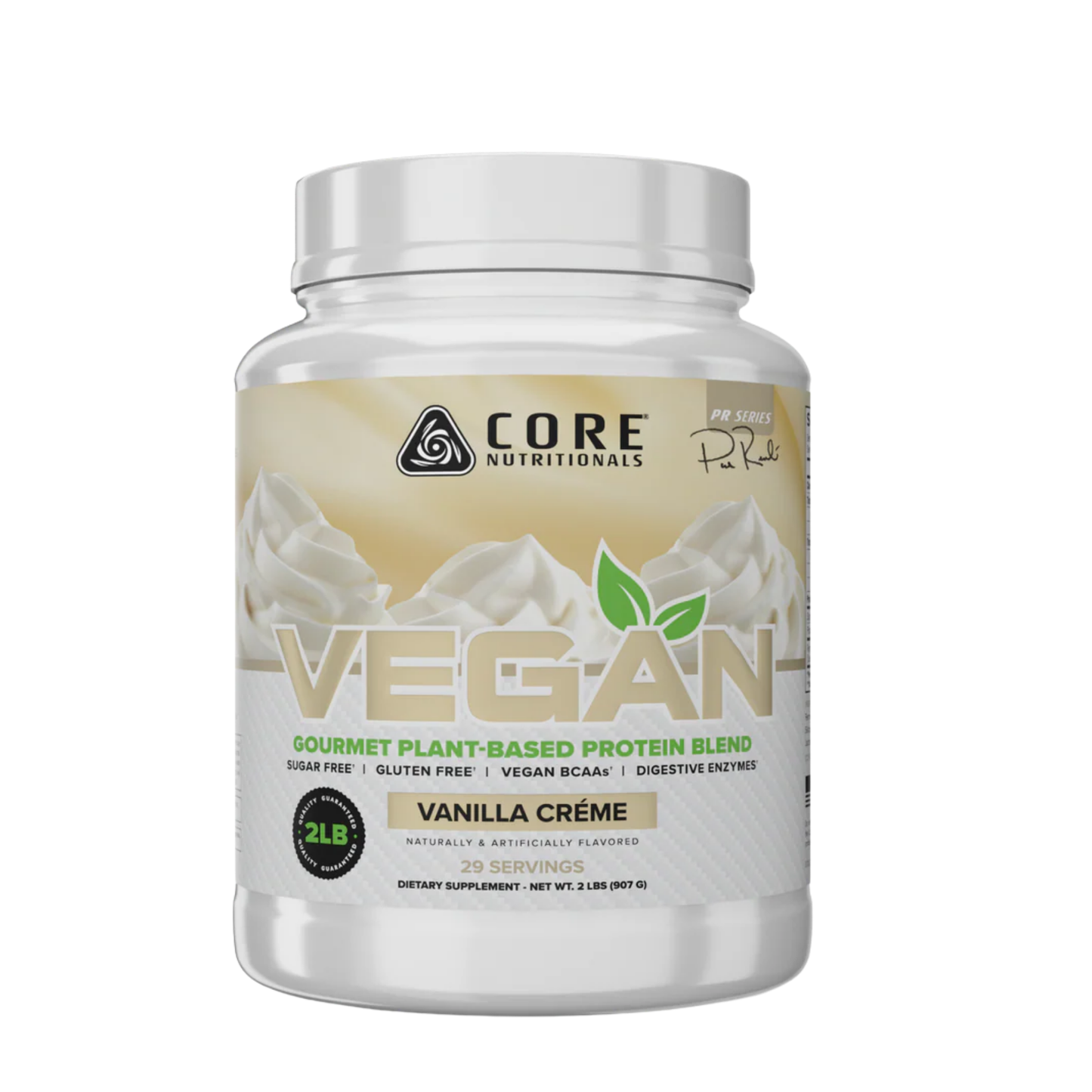 Core VEGAN Gourmet Plant-Based Protein Blend, No Lactose, Soy or Gluten - Vanilla Creme