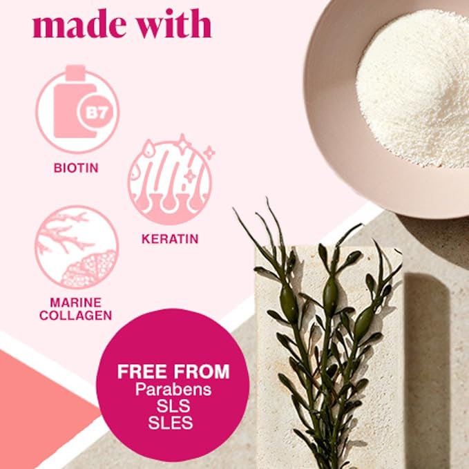 Include biotin collagen and keratin