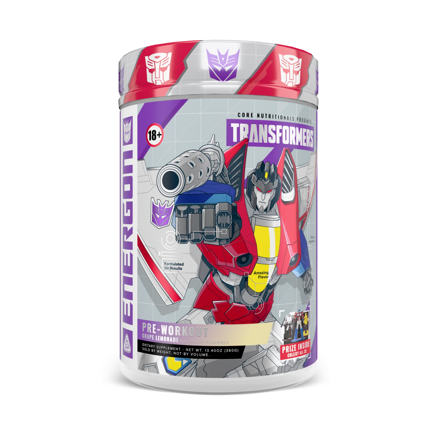 Core Nutritionals PRE WORKOUT TRANSFORMERS® ENERGON (Pre Workout) Blood Orange Passionfruit (Megatron)