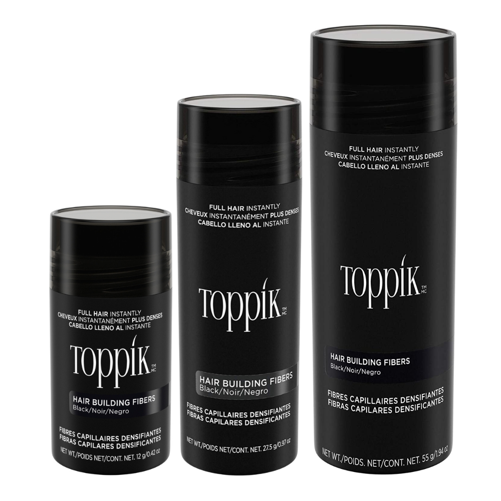 Toppik Hair Building Fibers for Thinning Hair Premium Keratin Fibers Conceals Hair Thinning and Hair Loss