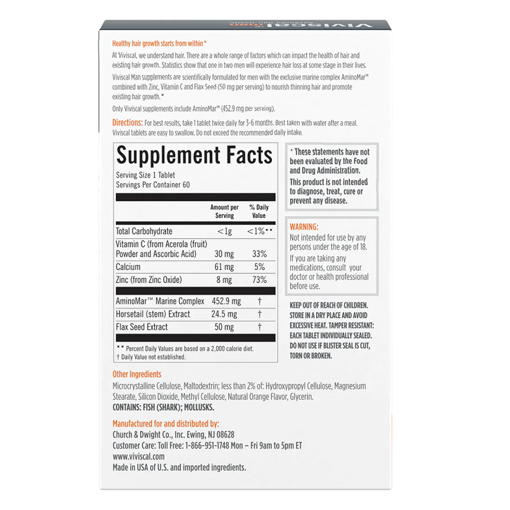 Viviscal Man Dietary Supplements