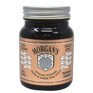 morgans styling pomade oudh and amber firm hold