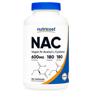 Nutricost N-Acetyl L-Cysteine NAC 600mg; 180 Capsules Nutricost