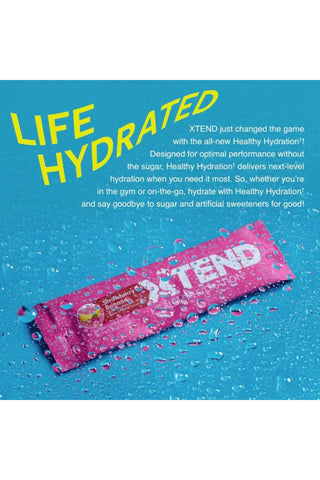 XTEND Healthy Hydration Zero Sugar Intra-Workout Hydration Drink with Electrolytes and vitamin D, NSF Certified for Sport, Lemonade Flavor - 15 Servings