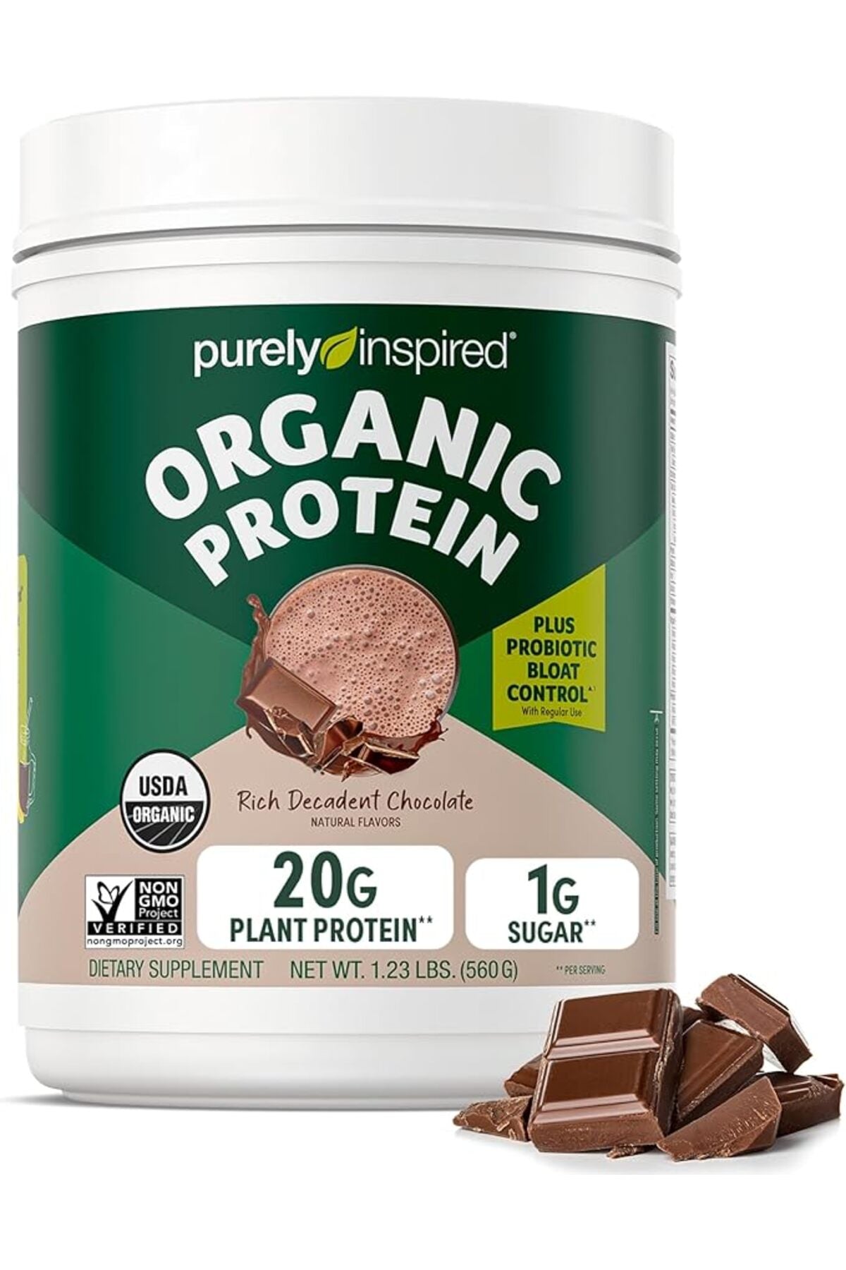 Purely Inspired Organic Protein Decadent Chocolate 1.5lbs US (RB)
