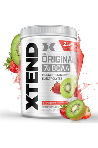 XTEND Original BCAA  Powder Zero Sugar With Electrolytes for Hydration & Muscle Repair,  Post-Workout Supplement, Kiwi Splash Flavour- 30 Servings
