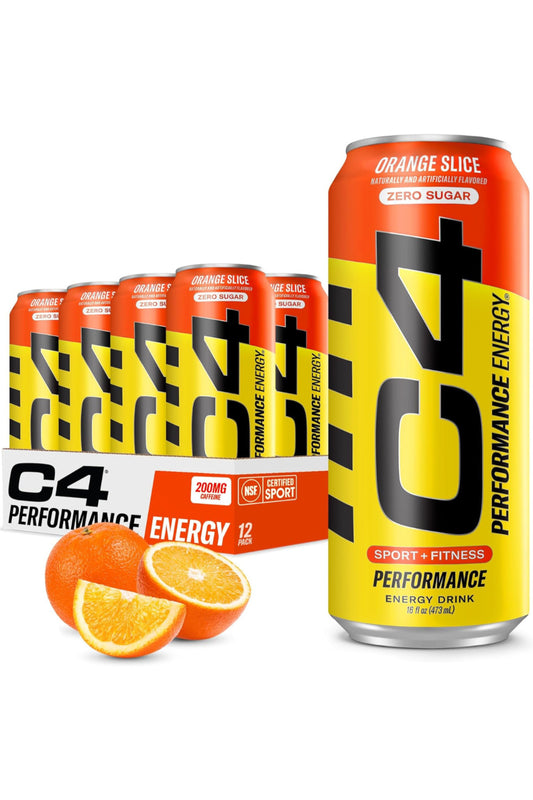 C4 Carbonated Drink Orange Slice Flavor – 12 Pack