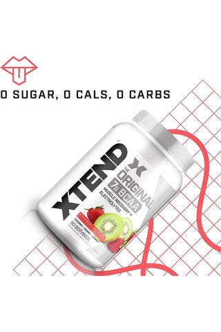 XTEND Original BCAA  Powder Zero Sugar With Electrolytes for Hydration & Muscle Repair,  Post-Workout Supplement, Watermelon Explosion - 90 Servings