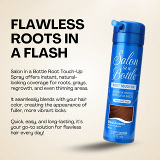 Salon in a Bottle - Instant, Long-Lasting Root Concealer Spray to Cover Roots for Women and Men - Red Auburn 50 Applications 60 ml Salon in a Bottle