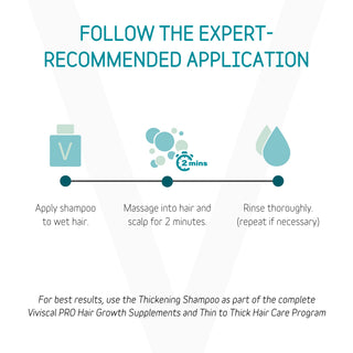 application Viviscal shampoo