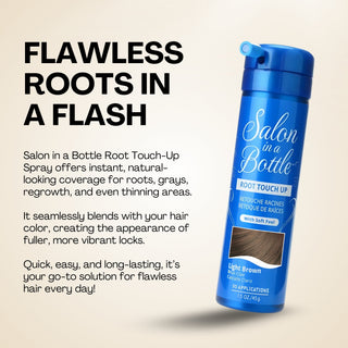 Salon in a Bottle - Instant, Long-Lasting Root Concealer Spray to Cover Roots for Women and Men - Light Brown 50 Applications 60 ml Salon in a Bottle