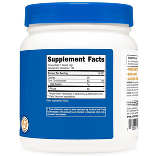 Nutricost D-Ribose Powder - Pure and Convenient Dietary Supplement - 5000mg Per Serving 500 Grams Nutricost