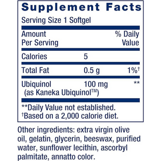 Life Extension Super Ubiquinol CoQ10, Heart Health Support, 100 mg, 60 Softgels Life Extension