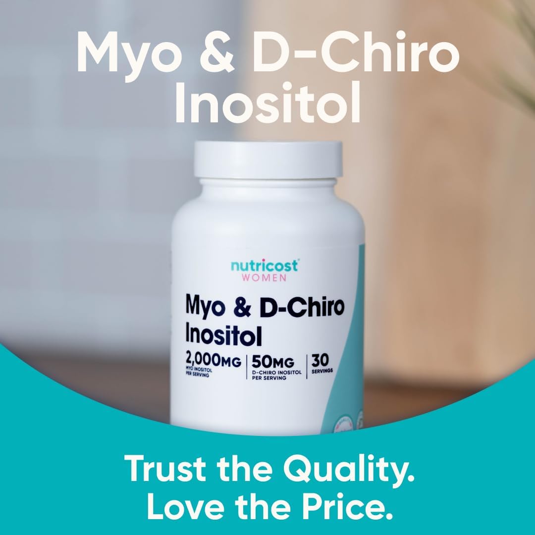 Nutricost Myo + D Chiro Inositol Capsules for Women - 120 Capsule