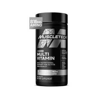 MuscleTech Platinum Multivitamin, High-Potency Daily Formula with Vitamins, Minerals & Herbal Complex, Supports Immune Health, Energy & Recovery  – 90 Tablets