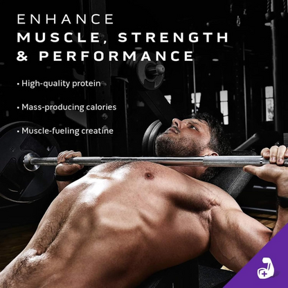 MuscleTech 100% Mass Gainer | High-Calorie Mass Gainer for Muscle Growth| Chocolate Fudge Brownie - 5.15 Lbs