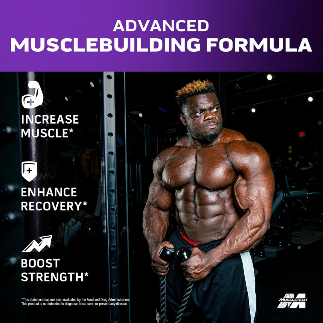 MuscleTech MassTech Extreme 2000 Muscle Gain & Bulking Vanilla Milkshake – 7lbs