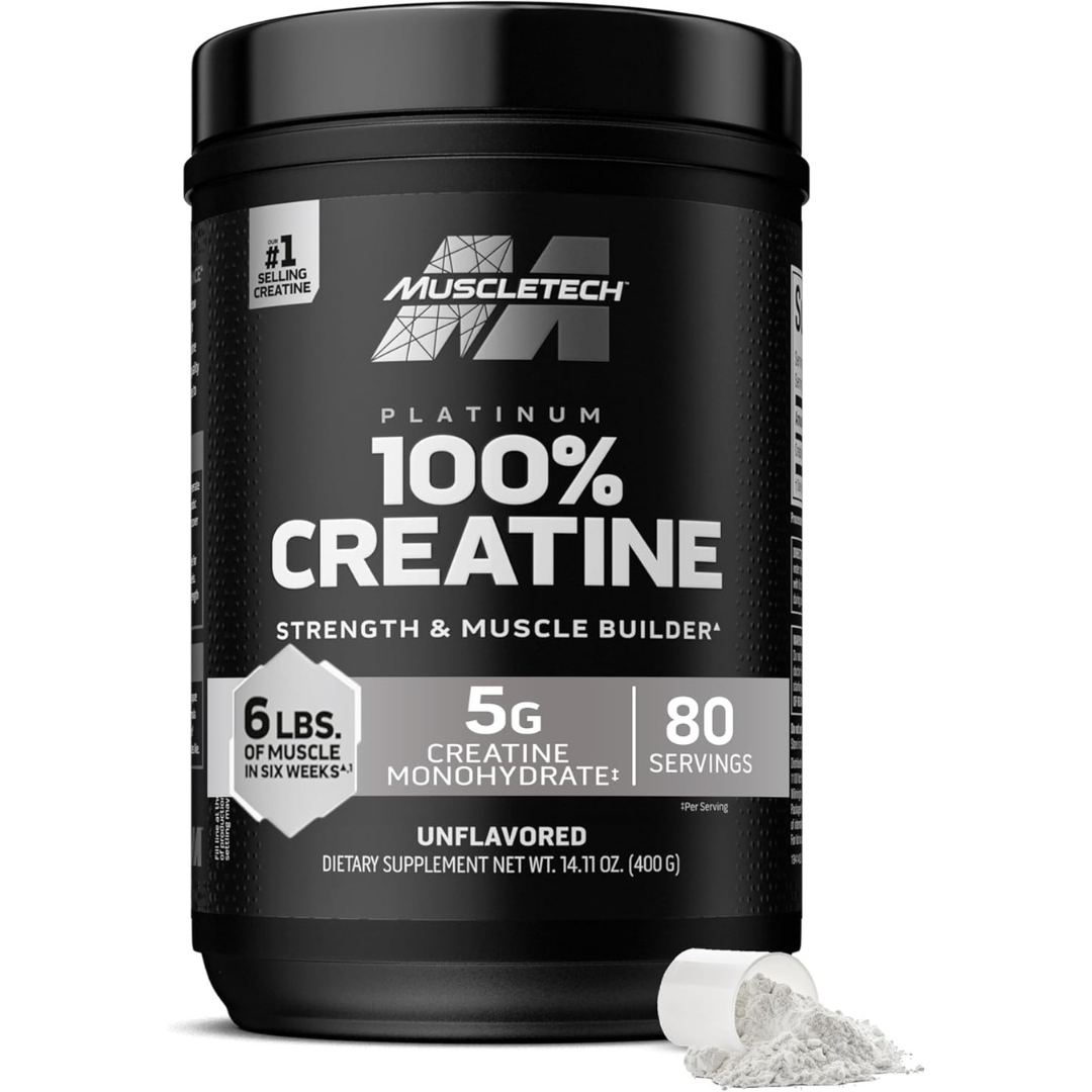 Muscle Tech Platinum Creatine Pure Micronized Muscle Recovery, Unflavored -  400G