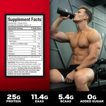 Muscle Tech Whey 100% Protein Isolate Enhance Build Muscle Vanilla Flavor - 2 Lbs