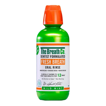 The Breath Co. Dentist-Formulated Oral Rinse for Bad Breath with Mild Mint Flavor