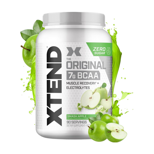 XTEND Original BCAA(SHORT EXPIRY)  Powder Zero Sugar With Electrolytes for Hydration & Muscle Repair,  Post-Workout Supplement, Smash Apple Flavour- 90 Servings