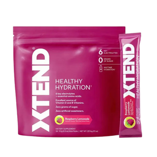 XTEND Healthy Hydration Zero Sugar Intra-Workout Hydration Drink with Electrolytes and vitamin D, NSF Certified for Sport, Lemonade Flavor - 28 Servings