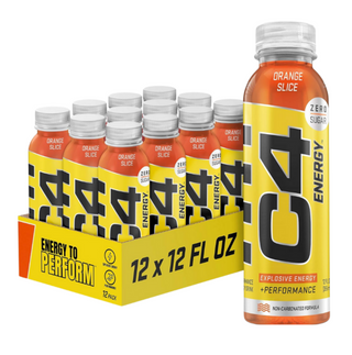 C4 Energy Still Drink, Pre Workout Energy Beverage with Beta-Alanine & Zero Sugar, Supports Focus, Cognitive Health & Performance, NSF Certified, Orange Slice Flavor – 12oz Bottle
