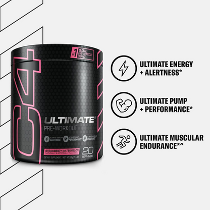 C4 Ultimate Strawberry Watermelon Powder 12 Servings