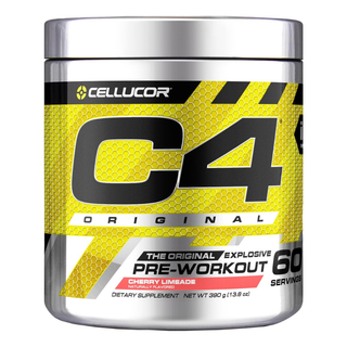 C4 Original Pre Workout Powder with Zero Sugar, Beta-Alanine, Vitamin C, for Energy, Focus & Performance, Cherry Limeade Flavor – 60 Servings