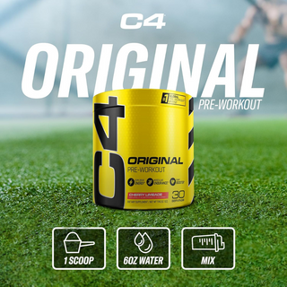 C4 Original Pre Workout Powder with Zero Sugar, Beta-Alanine, Vitamin C, for Energy, Focus & Performance, Cherry Limeade Flavor – 60 Servings