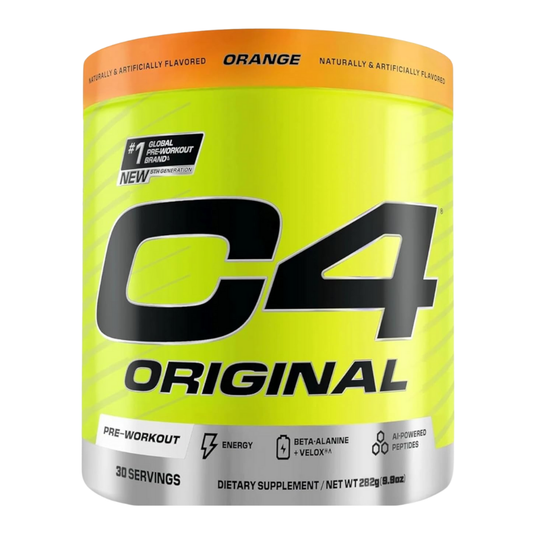 C4 Original Pre Workout Powder with Zero Sugar, Beta-Alanine, Vitamin C, for Energy, Focus & Performance, Orange Burst Flavor – 30 Servings