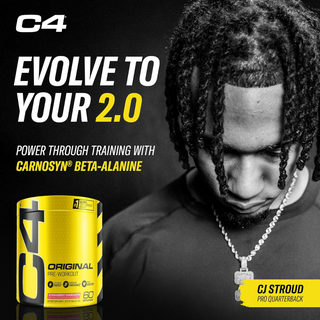 C4 Original Pre Workout Powder with Zero Sugar, Beta-Alanine, Vitamin C, for Energy, Focus & Performance, Strawberry Margarita Flavor – 60 Servings