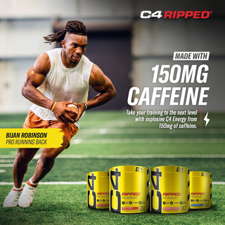 C4 Ripped Pre Workout Powder with CarnoSyn Beta-Alanine & L-Carnitine, Zero Sugar Energy Supplement for Fat Loss, Focus & Performance, Tropical Punch Flavor – 30 Servings
