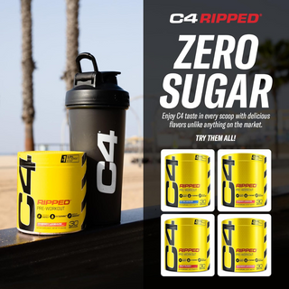 C4 Ripped Pre Workout Powder with CarnoSyn Beta-Alanine & L-Carnitine, Zero Sugar Energy Supplement for Fat Loss, Focus & Performance, Tropical Punch Flavor – 30 Servings
