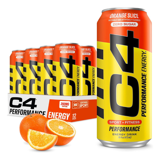C4 Carbonated Drink Orange Slice Flavor – 12 Pack