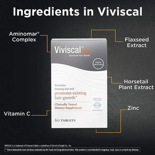 Viviscal Man Hair Health Dietary Supplement For Men 180 Tabs 3 Month Supply Viviscal