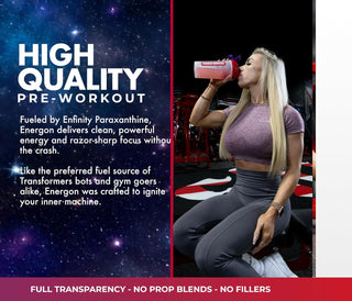 Core Nutritionals PRE WORKOUT TRANSFORMERS® ENERGON (Pre Workout) Mixed Berry Kiwi (Optimus Prime)