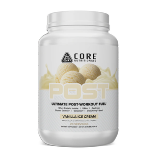 Core Nutritionals INTRA and POST WORKOUT POST 3.3lb Vanilla Ice Cream