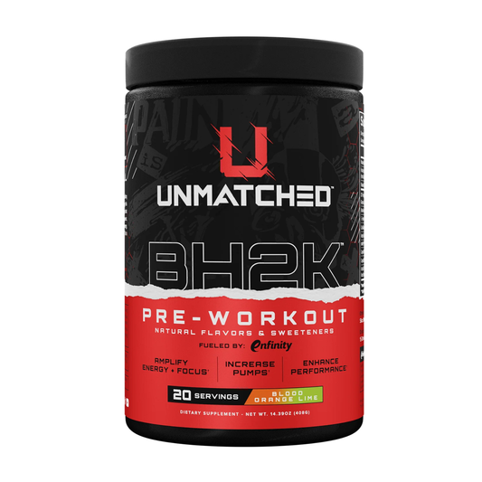 Unmatched BH2K | Pre-Workout Sports Supplement - Blood Orange Lime (20 serving)