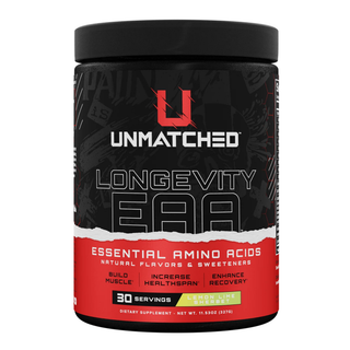 Unmatched Longevity EAA Powder & Amino Acid Supplement- Lemon Lime Sherbet (30 serving)