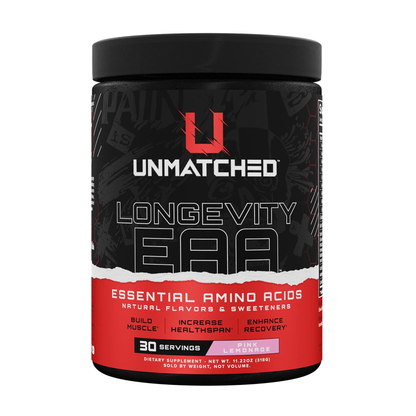 Unmatched Longevity EAA | EAA Powder & Amino Acid Supplement - Pink Lemonade (30 serving)